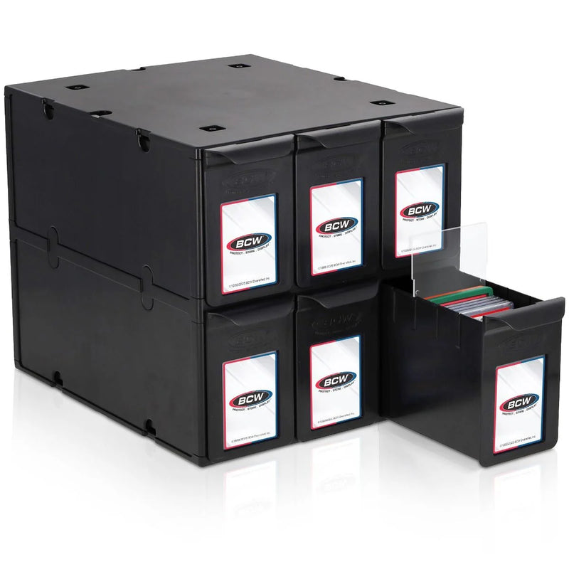 BCW 6 Drawer Graded Card Catalog - Black
