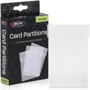 BCW Graded Card Partitions - Translucent (12 CT. Pack)