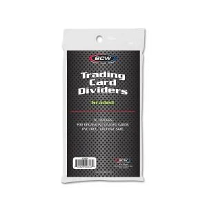 BCW Graded Trading Card Dividers 5x 10 CT Pack Bundle