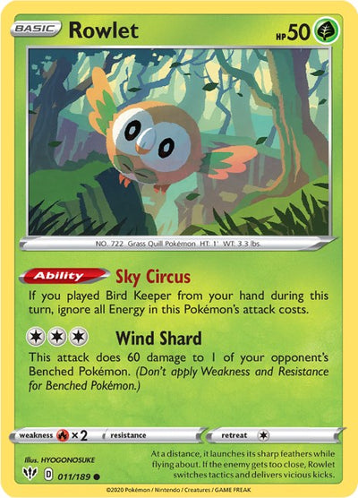 Rowlet [SWSH03 - 011/189]