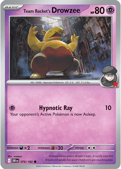 Team Rocket's Drowzee [DRI - 079/182]