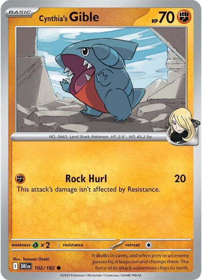 Cynthia's Gible [DRI - 102/182]