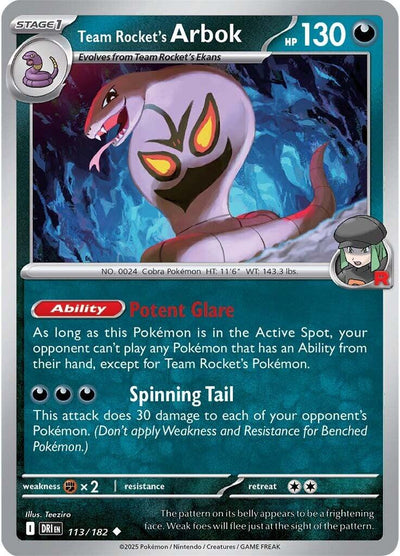Team Rocket's Arbok [DRI - 113/182]