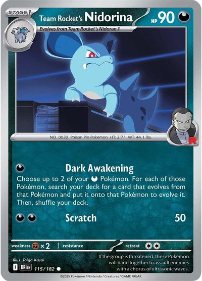 Team Rocket's Nidorina [DRI - 115/182]