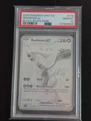 Reshiram ex [WHT - 173/086] — PSA 10 (Pokémon White Flare Black White Rare)