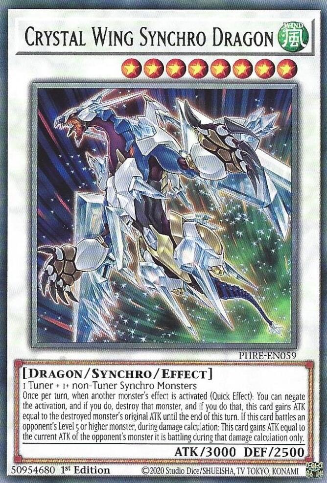 Crystal Wing Synchro Dragon [PHRE - PHRE-EN059]