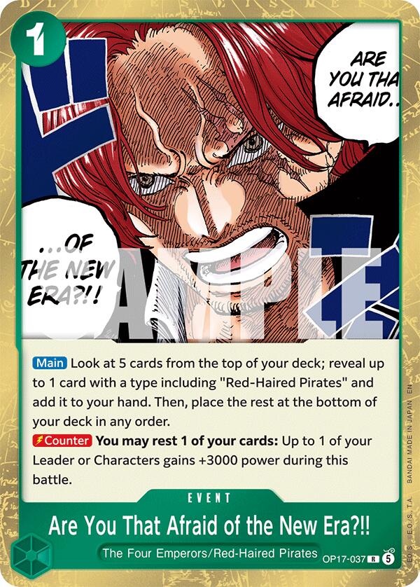 Are You That Afraid of the New Era?! [OP17 - OP17-037]
