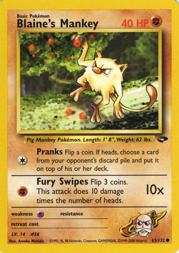 Blaine's Mankey [G2 - 063/132]