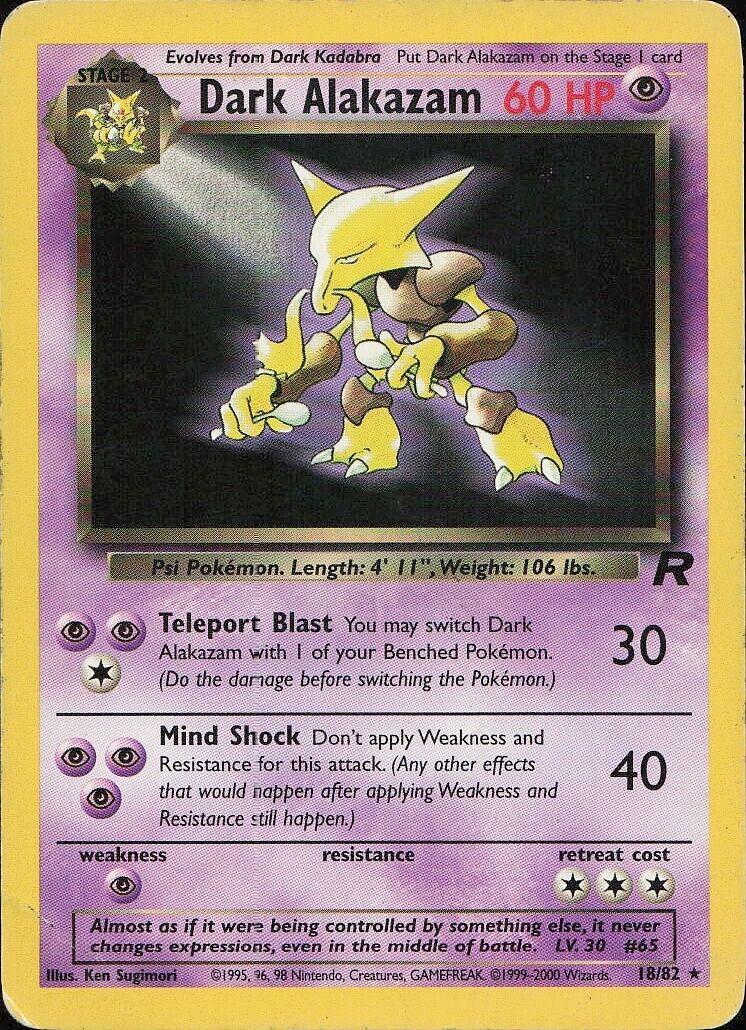 Dark Alakazam (18) [TR - 18/82]