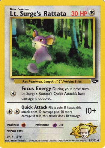 Lt. Surge's Rattata [G2 - 085/132]