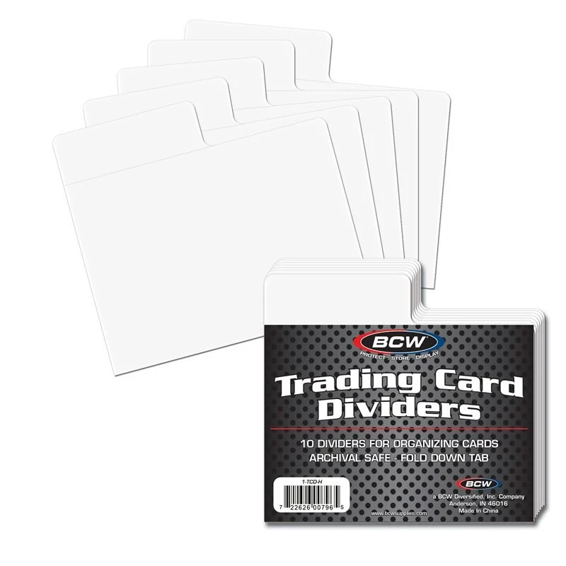 BCW Trading Card Dividers - Horizontal (10 CT. Pack)