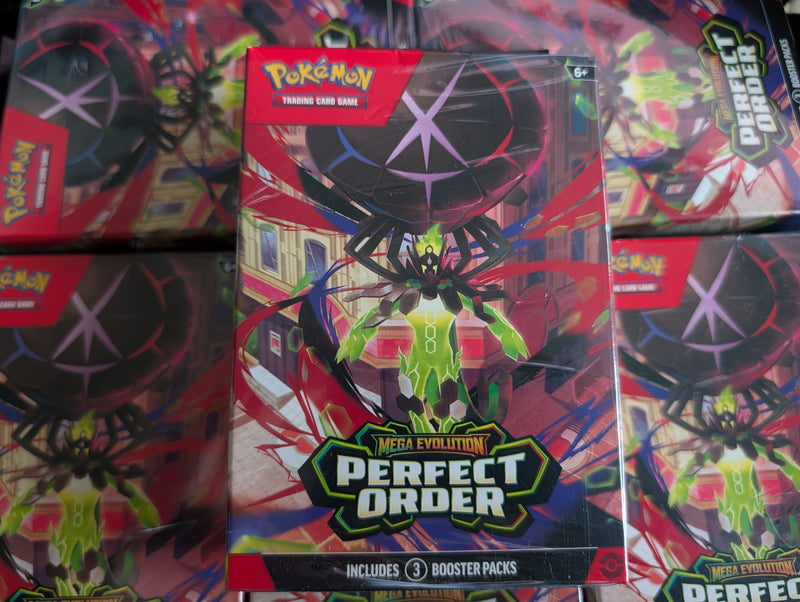 Pokémon TCG: Mega Evolution—Perfect Order 3-Pack Booster Bundle