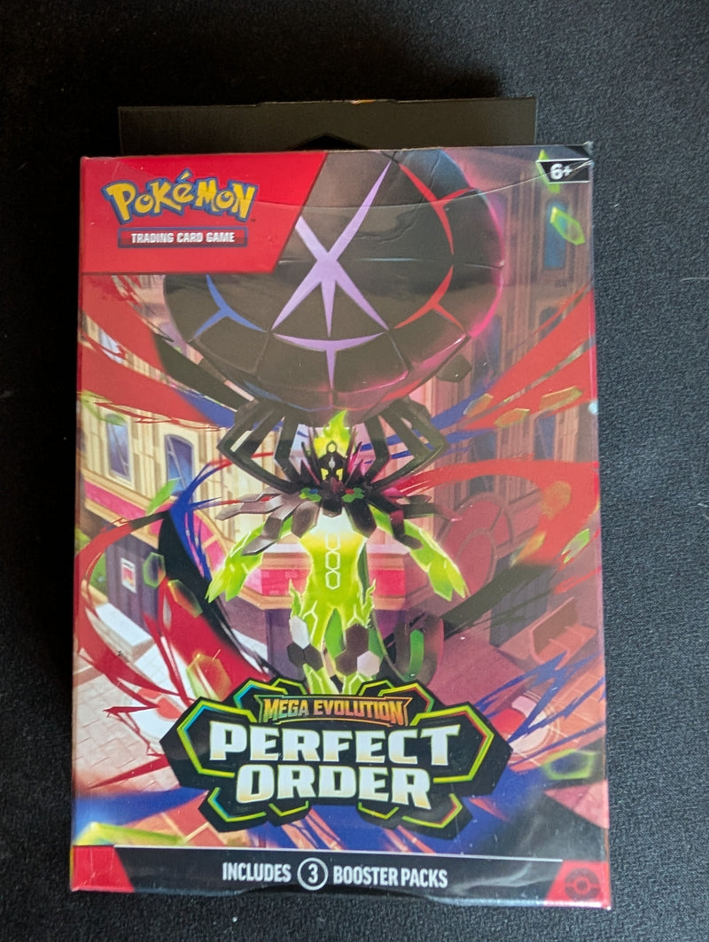 Pokémon TCG: Mega Evolution Perfect Order 3-Booster Pack Box (Factory Sealed)